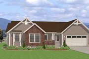 Traditional Style House Plan - 3 Beds 2 Baths 1490 Sq/Ft Plan #401-101 