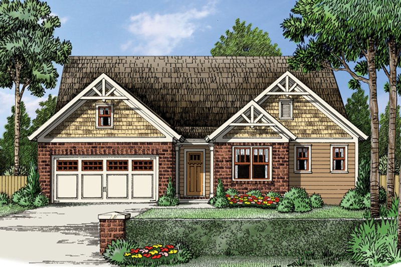 House Plan Design - Traditional Exterior - Front Elevation Plan #927-960