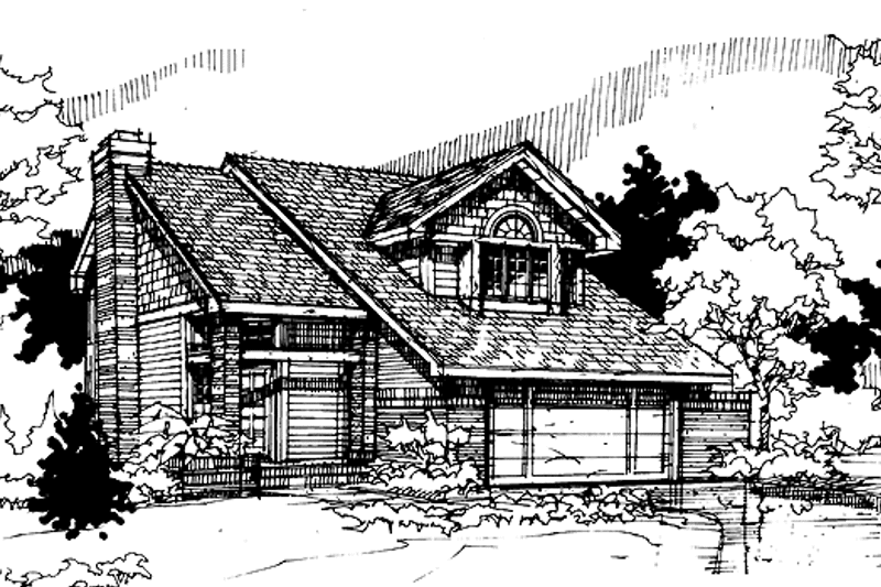 Home Plan - Exterior - Front Elevation 3 for Contemporary House Plan #320-683 - 3 bed, 2.5 bath