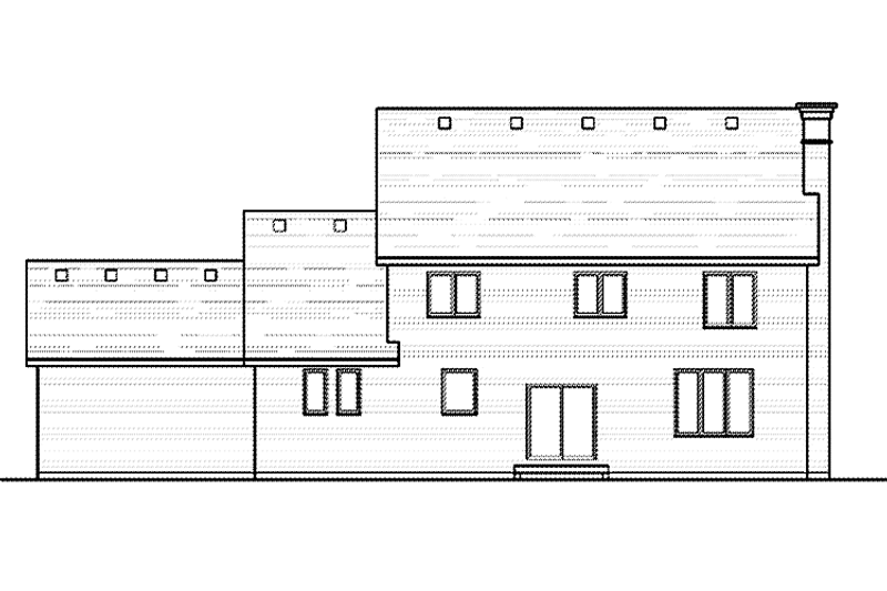 Dream House Plan - Exterior - Rear Elevation for Colonial House Plan #51-1008 - 4 bed, 2.5 bath