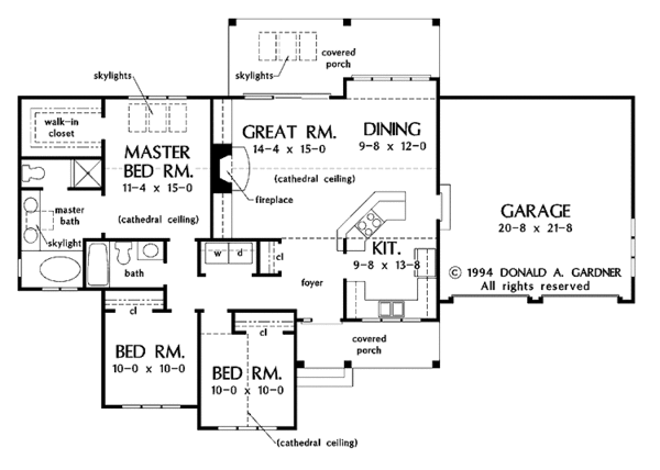 Architectural House Design - Mediterranean Floor Plan - Main Floor Plan #929-197