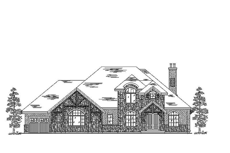 Architectural House Design - Exterior - Front Elevation 3 for Craftsman House Plan #945-74 - 4 bed, 3.5 bath