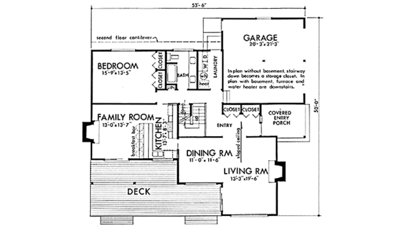 Dream House Plan - Prairie Floor Plan - Main Floor Plan #320-1305
