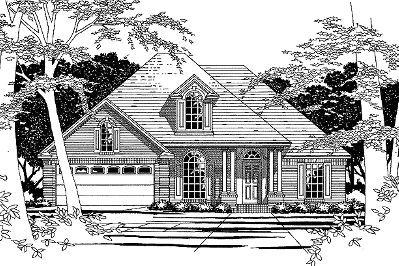 House Plan Design - European Exterior - Front Elevation Plan #472-33