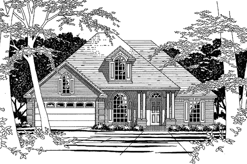 Dream House Plan - European Exterior - Front Elevation Plan #472-33