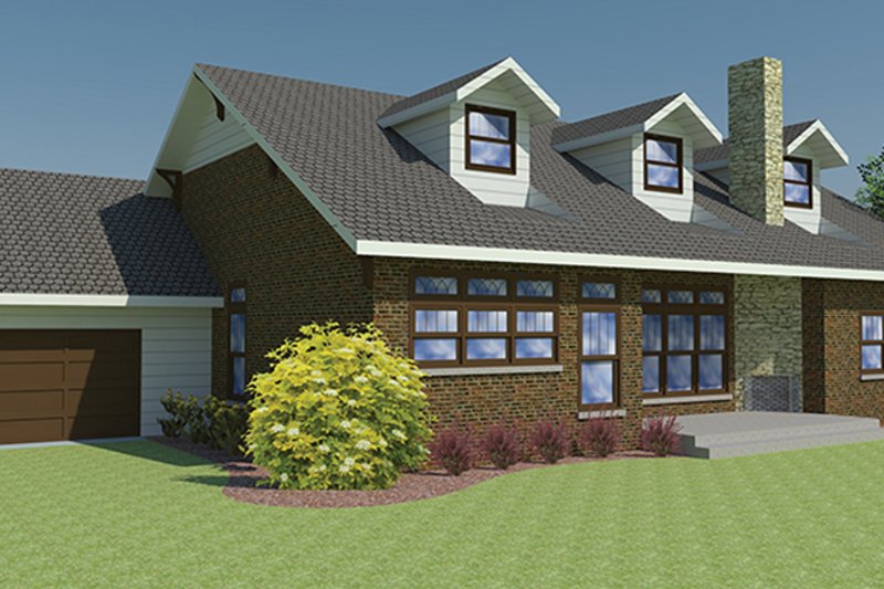Home Plan - Exterior - Rear Elevation for Craftsman House Plan #1063-1 - 4 bed, 3.5 bath
