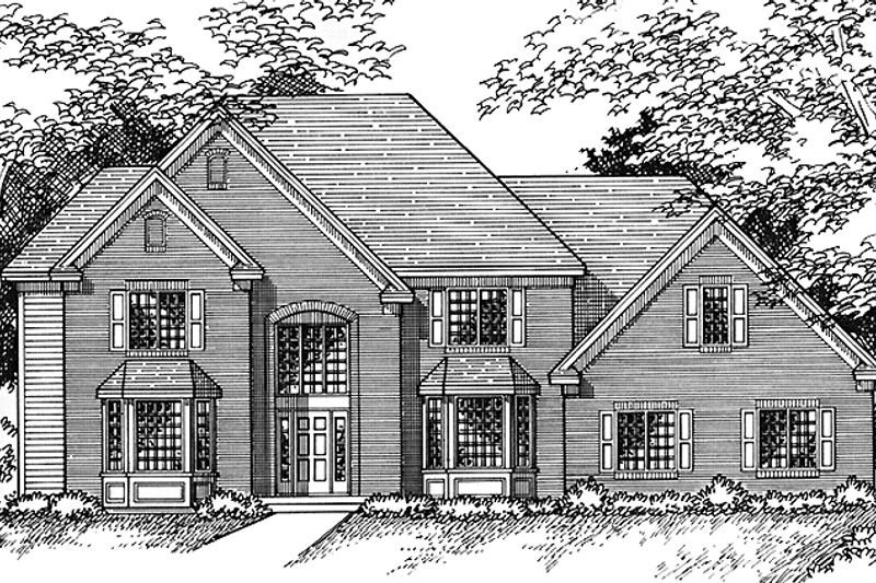 Home Plan - Exterior - Front Elevation 3 for Traditional House Plan #51-961 - 4 bed, 3 bath