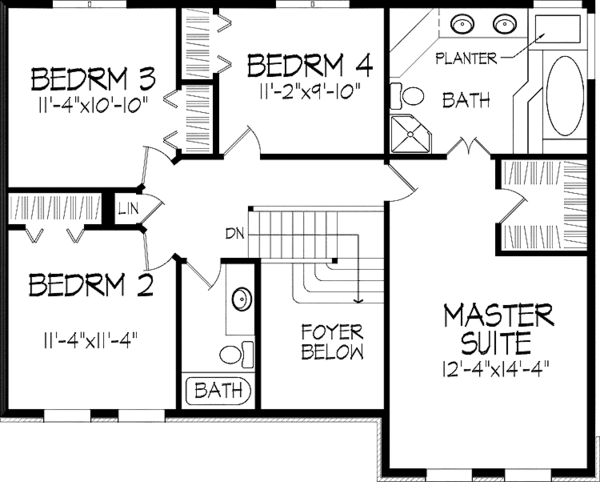 Dream House Plan - European Floor Plan - Upper Floor Plan #51-881
