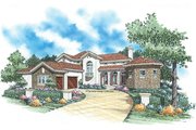 Mediterranean Style House Plan - 5 Beds 4.5 Baths 4398 Sq/Ft Plan #930-347 