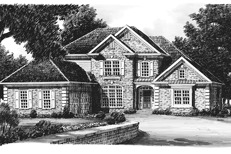 House Blueprint - Exterior - Front Elevation 3 for Traditional House Plan #927-792 - 4 bed, 3 bath