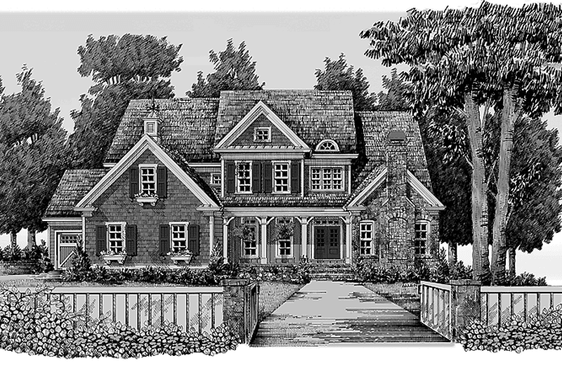 Home Plan - Exterior - Front Elevation 3 for Traditional House Plan #927-326 - 4 bed, 3.5 bath