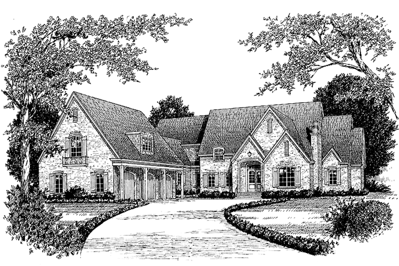 Architectural House Design - Country Exterior - Front Elevation Plan #453-243
