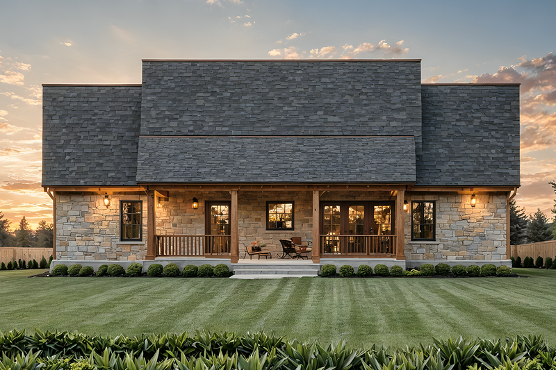 Home Plan - Exterior - Rear Elevation for Craftsman House Plan #21-520 - 3 bed, 2.5 bath