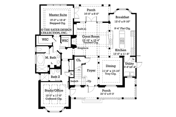 Floor Plan - Main Floor for Victorian House Plan #930-180 - 3 bed, 3 bath