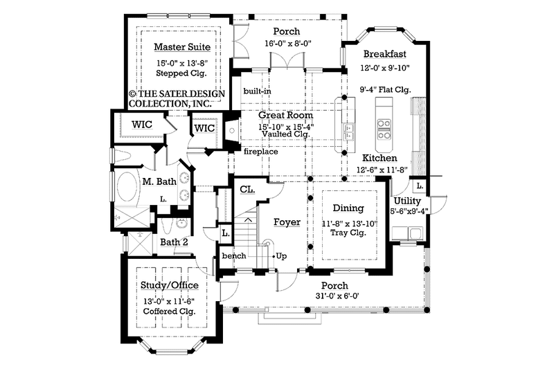 Home Plan - Floor Plan - Main Floor for Victorian House Plan #930-180 - 3 bed, 3 bath