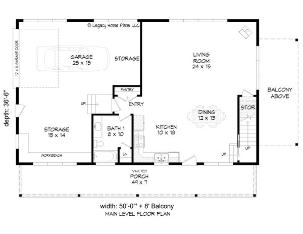House Plan Design - Country Floor Plan - Main Floor Plan #932-660