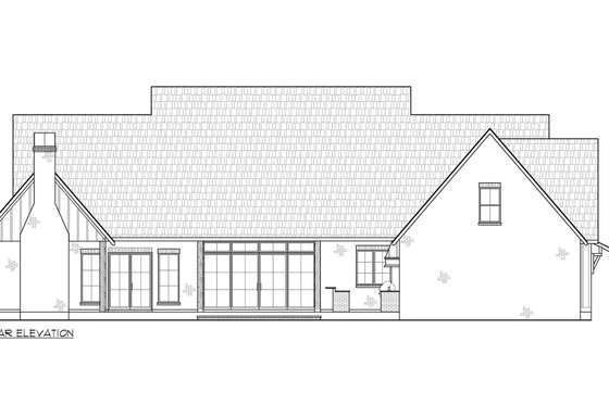 Farmhouse Exterior - Rear Elevation Plan #1074-107