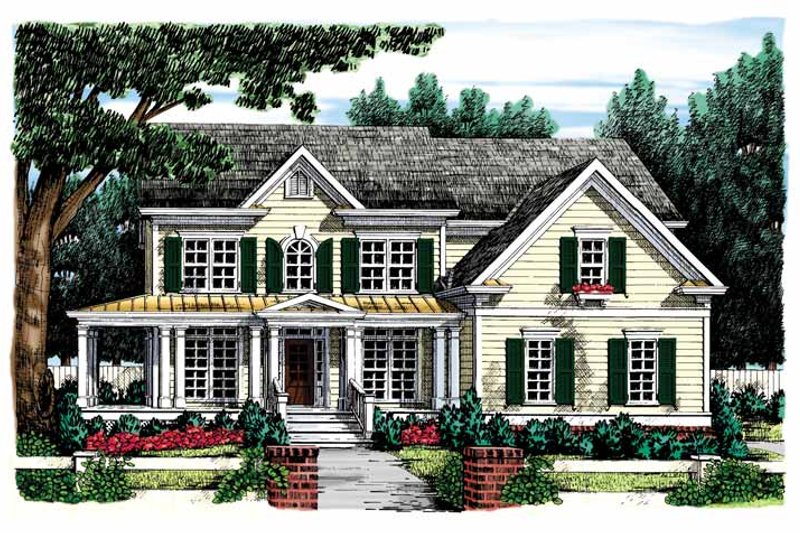 House Blueprint - Classical Exterior - Front Elevation Plan #927-850