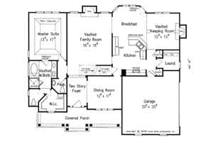 Floor Plan - Main Floor for Colonial House Plan #927-863 - 4 bed, 2.5 bath