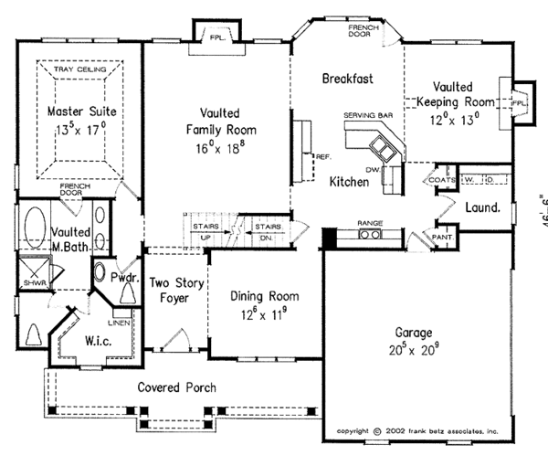 Colonial Floor Plan - Main Floor Plan #927-863
