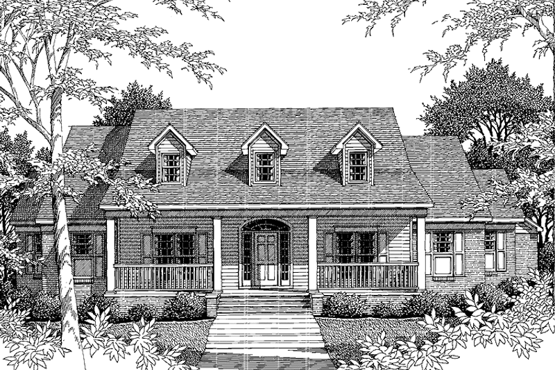 Home Plan - Exterior - Front Elevation 3 for Country House Plan #952-155 - 3 bed, 2.5 bath