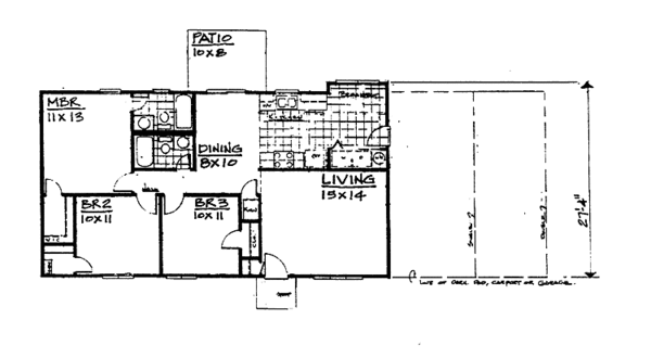 House Design - Contemporary Floor Plan - Main Floor Plan #30-248