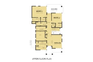 Floor Plan - Upper Floor for Contemporary House Plan #1066-91 - 4 bed, 4.5 bath