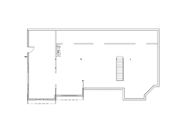 Architectural House Design - Ranch Floor Plan - Lower Floor Plan #939-6