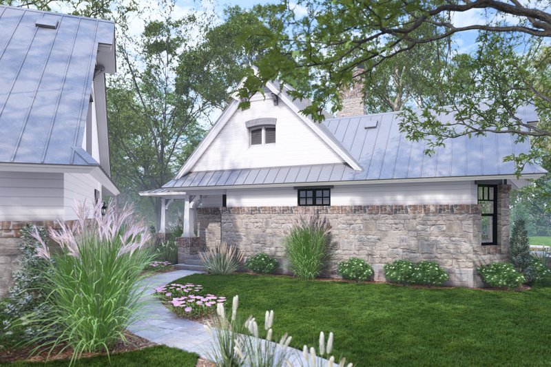 House Blueprint - Exterior - Other Elevation 4 for Farmhouse House Plan #120-292 - 3 bed, 2 bath