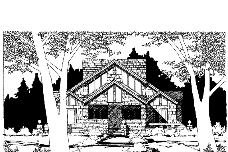 Home Plan - Exterior - Front Elevation 3 for Country House Plan #1007-7 - 2 bed, 2.5 bath