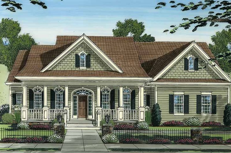 Home Plan - Country Exterior - Front Elevation Plan #46-778