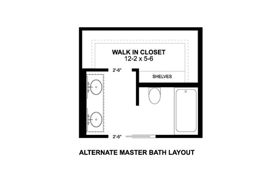 Floor Plan - Other Floor for Farmhouse House Plan #126-256 - 3 bed, 2 bath