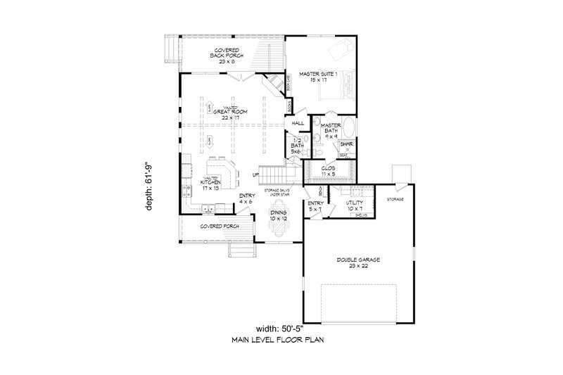 Architectural House Design - Floor Plan - Main Floor for Traditional House Plan #932-418 - 3 bed, 2.5 bath