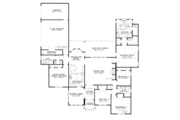European Style House Plan - 4 Beds 2.5 Baths 2659 Sq/Ft Plan #17-3079 