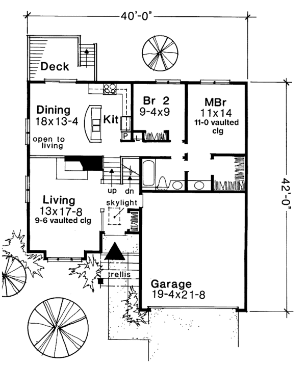 House Design - Traditional Floor Plan - Main Floor Plan #320-1162