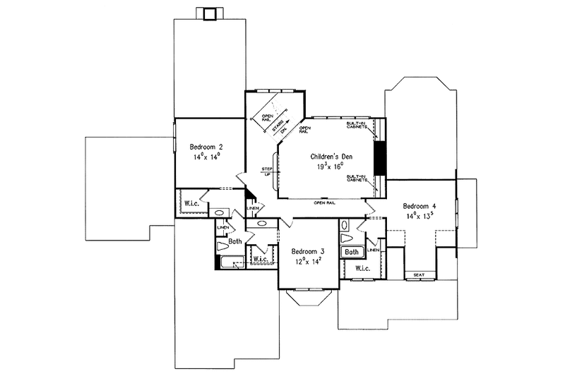 Home Plan - Floor Plan - Upper Floor for Country House Plan #927-285 - 4 bed, 3.5 bath