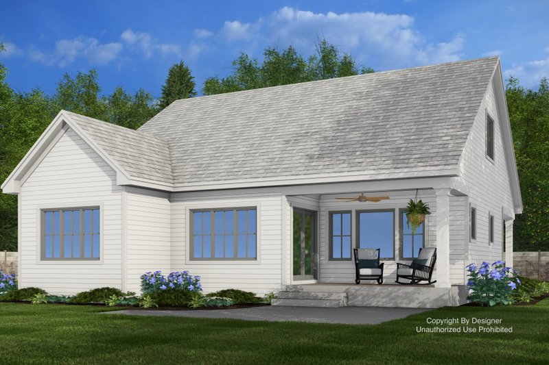 Home Plan - Exterior - Rear Elevation 1 for Farmhouse House Plan #51-1407 - 3 bed, 2.5 bath