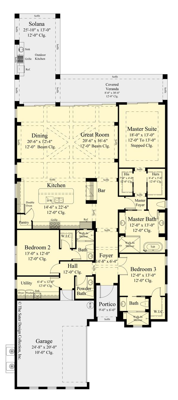 House Blueprint - Contemporary Floor Plan - Main Floor Plan #930-523