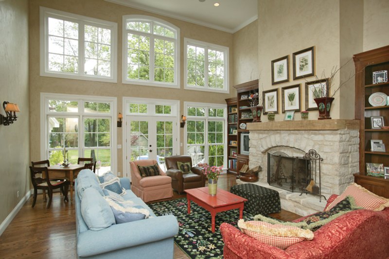 Home Plan - Interior - Family Room for Country House Plan #57-628 - 4 bed, 3.5 bath