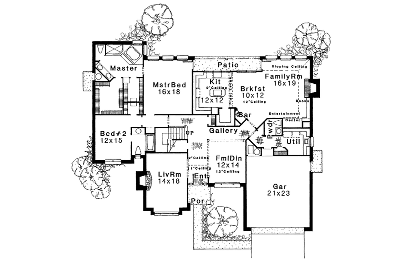 Dream House Plan - Floor Plan - Main Floor for Traditional House Plan #310-1086 - 4 bed, 3.5 bath