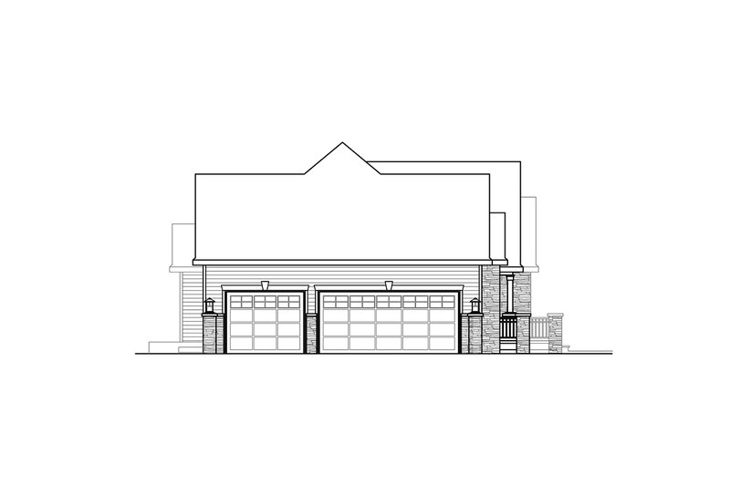 Architectural House Design - Exterior - Other Elevation for Ranch House Plan #124-1351 - 3 bed, 2.5 bath