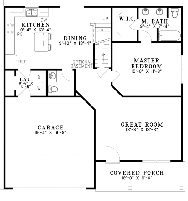 House Plan Design - Country Floor Plan - Main Floor Plan #17-3223