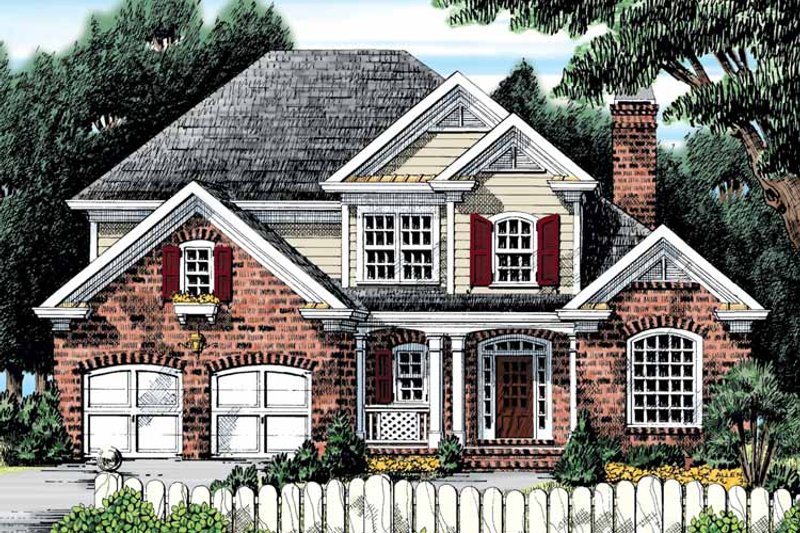 House Blueprint - Exterior - Front Elevation 3 for Country House Plan #927-893 - 4 bed, 3.5 bath