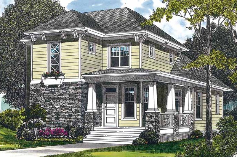Home Plan - Craftsman Exterior - Front Elevation Plan #453-319