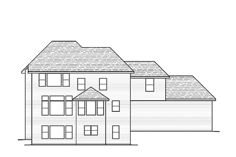 Dream House Plan - Exterior - Rear Elevation for European House Plan #51-1081 - 4 bed, 2.5 bath