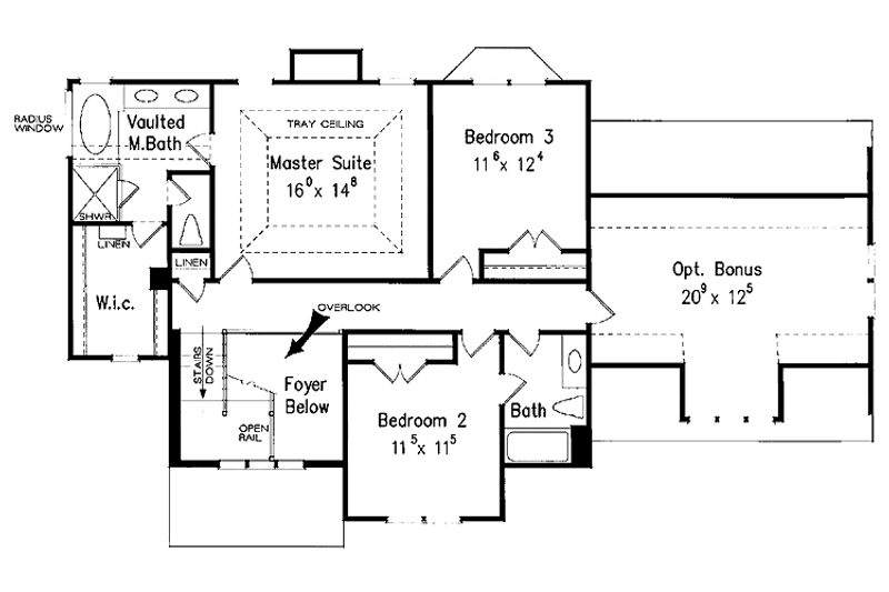 Dream House Plan - Floor Plan - Upper Floor for Country House Plan #927-763 - 4 bed, 3 bath