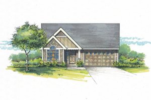 Dream House Plan - Craftsman Exterior - Front Elevation Plan #53-465