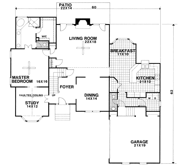 Home Plan - European Floor Plan - Main Floor Plan #56-194