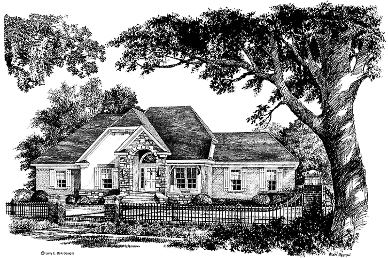 Dream House Plan - Exterior - Front Elevation 3 for Country House Plan #952-257 - 3 bed, 2 bath