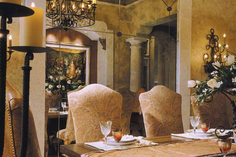 Architectural House Design - Interior - Dining Room for Mediterranean House Plan #930-325 - 4 bed, 5.5 bath
